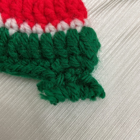 Vintage set 3 handmade knit watermelon hotpads - Picture 6 of 6